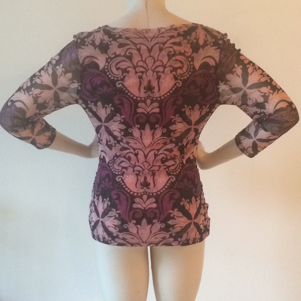 INC V-neck fitted top - Picture 3 of 8